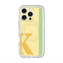 スリムプロテクションプレミアムケース with MagSafe［ オリジナル - initial color line - K yellow ］