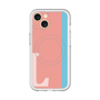 スリムプロテクションプレミアムケース with MagSafe［ オリジナル - initial color line - L pink ］