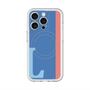 スリムプロテクションプレミアムケース with MagSafe［ オリジナル - initial color line - L blue ］