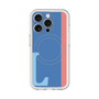 スリムプロテクションプレミアムケース with MagSafe［ オリジナル - initial color line - L blue ］