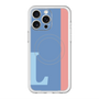 スリムプロテクションプレミアムケース with MagSafe［ オリジナル - initial color line - L blue ］