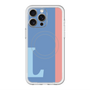 スリムプロテクションプレミアムケース with MagSafe［ オリジナル - initial color line - L blue ］