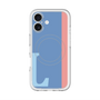 スリムプロテクションプレミアムケース with MagSafe［ オリジナル - initial color line - L blue ］