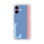 スリムプロテクションプレミアムケース with MagSafe［ オリジナル - initial color line - L blue ］
