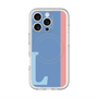 スリムプロテクションプレミアムケース with MagSafe［ オリジナル - initial color line - L blue ］