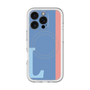 スリムプロテクションプレミアムケース with MagSafe［ オリジナル - initial color line - L blue ］