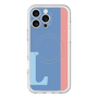 スリムプロテクションプレミアムケース with MagSafe［ オリジナル - initial color line - L blue ］