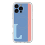 スリムプロテクションプレミアムケース with MagSafe［ オリジナル - initial color line - L blue ］