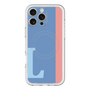スリムプロテクションプレミアムケース with MagSafe［ オリジナル - initial color line - L blue ］