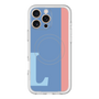 スリムプロテクションプレミアムケース with MagSafe［ オリジナル - initial color line - L blue ］