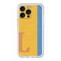 スリムプロテクションプレミアムケース with MagSafe［ オリジナル - initial color line - L orange ］