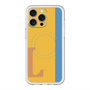 スリムプロテクションプレミアムケース with MagSafe［ オリジナル - initial color line - L orange ］