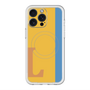 スリムプロテクションプレミアムケース with MagSafe［ オリジナル - initial color line - L orange ］