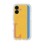 スリムプロテクションプレミアムケース with MagSafe［ オリジナル - initial color line - L orange ］