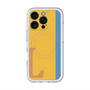 スリムプロテクションプレミアムケース with MagSafe［ オリジナル - initial color line - L orange ］