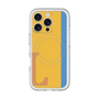 スリムプロテクションプレミアムケース with MagSafe［ オリジナル - initial color line - L orange ］