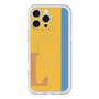 スリムプロテクションプレミアムケース with MagSafe［ オリジナル - initial color line - L orange ］