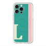 スリムプロテクションプレミアムケース with MagSafe［ オリジナル - initial color line - L green ］