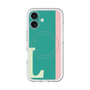 スリムプロテクションプレミアムケース with MagSafe［ オリジナル - initial color line - L green ］