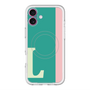 スリムプロテクションプレミアムケース with MagSafe［ オリジナル - initial color line - L green ］