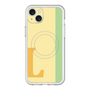 スリムプロテクションプレミアムケース with MagSafe［ オリジナル - initial color line - L yellow ］