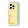 スリムプロテクションプレミアムケース with MagSafe［ オリジナル - initial color line - L yellow ］