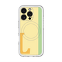 スリムプロテクションプレミアムケース with MagSafe［ オリジナル - initial color line - L yellow ］