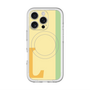 スリムプロテクションプレミアムケース with MagSafe［ オリジナル - initial color line - L yellow ］