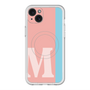 スリムプロテクションプレミアムケース with MagSafe［ オリジナル - initial color line - M pink ］