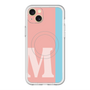 スリムプロテクションプレミアムケース with MagSafe［ オリジナル - initial color line - M pink ］