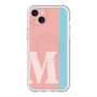 スリムプロテクションプレミアムケース with MagSafe［ オリジナル - initial color line - M pink ］