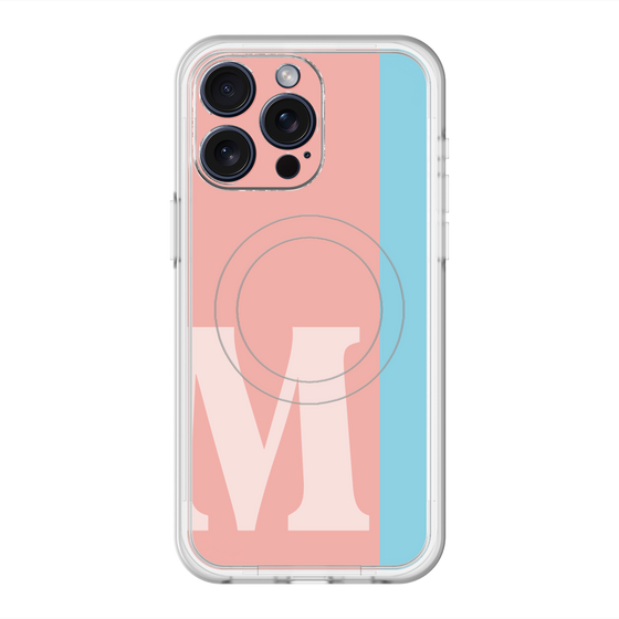 スリムプロテクションプレミアムケース with MagSafe［ オリジナル - initial color line - M pink ］