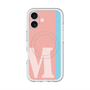 スリムプロテクションプレミアムケース with MagSafe［ オリジナル - initial color line - M pink ］