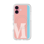 スリムプロテクションプレミアムケース with MagSafe［ オリジナル - initial color line - M pink ］