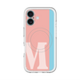 スリムプロテクションプレミアムケース with MagSafe［ オリジナル - initial color line - M pink ］