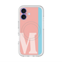 スリムプロテクションプレミアムケース with MagSafe［ オリジナル - initial color line - M pink ］