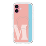 スリムプロテクションプレミアムケース with MagSafe［ オリジナル - initial color line - M pink ］