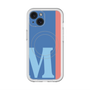 スリムプロテクションプレミアムケース with MagSafe［ オリジナル - initial color line - M blue ］