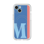 スリムプロテクションプレミアムケース with MagSafe［ オリジナル - initial color line - M blue ］