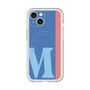 スリムプロテクションプレミアムケース with MagSafe［ オリジナル - initial color line - M blue ］