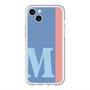 スリムプロテクションプレミアムケース with MagSafe［ オリジナル - initial color line - M blue ］