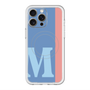 スリムプロテクションプレミアムケース with MagSafe［ オリジナル - initial color line - M blue ］