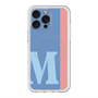 スリムプロテクションプレミアムケース with MagSafe［ オリジナル - initial color line - M blue ］