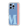 スリムプロテクションプレミアムケース with MagSafe［ オリジナル - initial color line - M blue ］