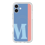 スリムプロテクションプレミアムケース with MagSafe［ オリジナル - initial color line - M blue ］
