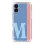 スリムプロテクションプレミアムケース with MagSafe［ オリジナル - initial color line - M blue ］
