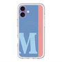 スリムプロテクションプレミアムケース with MagSafe［ オリジナル - initial color line - M blue ］