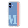 スリムプロテクションプレミアムケース with MagSafe［ オリジナル - initial color line - M blue ］