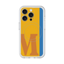 スリムプロテクションプレミアムケース with MagSafe［ オリジナル - initial color line - M orange ］
