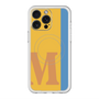 スリムプロテクションプレミアムケース with MagSafe［ オリジナル - initial color line - M orange ］